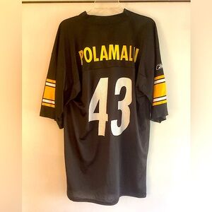Men’s Reebok Pittsburgh Steelers Troy Polamalu Jersey, Size Large
